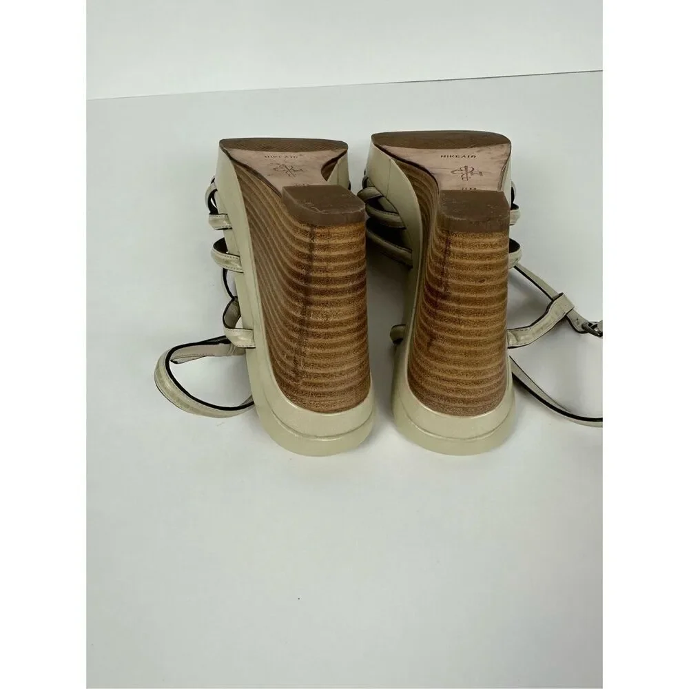 Cole Haan NikeAir Leather Wedge Sandal size 8B